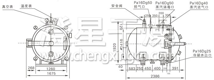圓形靜態(tài)真空干燥機結(jié)構(gòu)示意圖 圓形靜態(tài)真空干燥機結(jié)構(gòu)示意圖